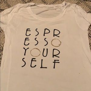 Espresso yourself simple tee